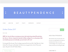Tablet Screenshot of beautypendence.com